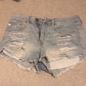 American Eagle Ripped Jeans Shorts Size 4